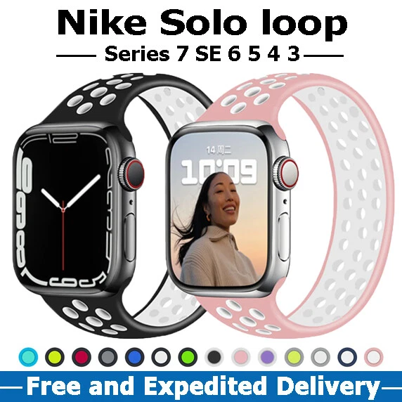 Solo Loop strap For Apple Watch Band 45mm 49mm 44mm 41mm 40mm silicone  Elastic Belt bracelet iWatch Series 3 5 SE 6 7 8 ultra