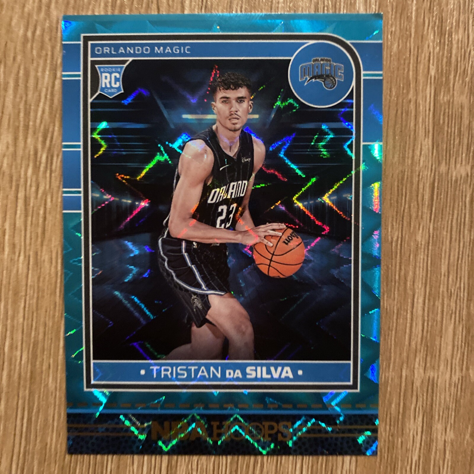 2024-25 Panini NBA Hoops Tristan Da Silva Teal Explosion SP (RC) #248 Magic