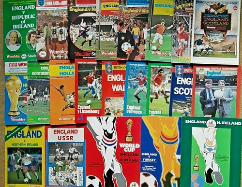 ENGLAND HOME PROGRAMAS INTERNACIONALES DE FÚTBOL 1980 A 1985 ~ TÚ ELIGES CUÁL - Imagen 2 de 24