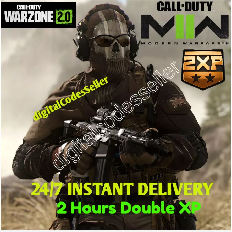 🔥Call of Duty Modern Warfare II 2 5 Hours Double XP Token Codes! INSTANT!