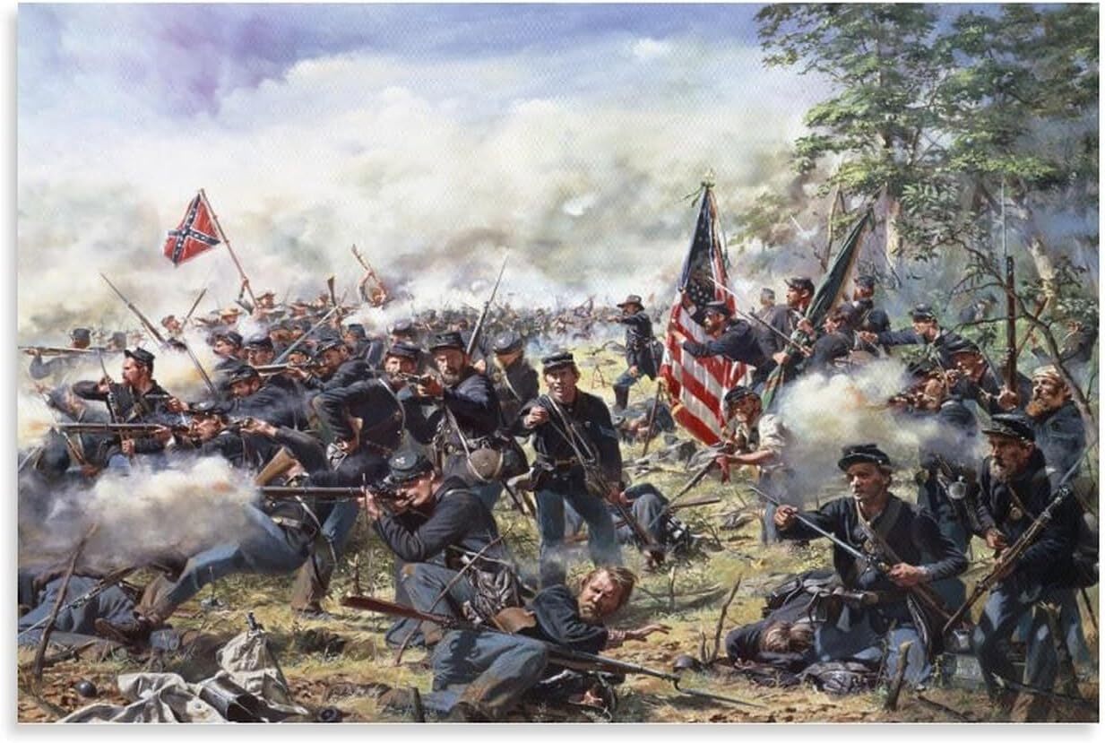 American Civil War Poster 90's Posters Poster Decorative Painting Canvas Wall
