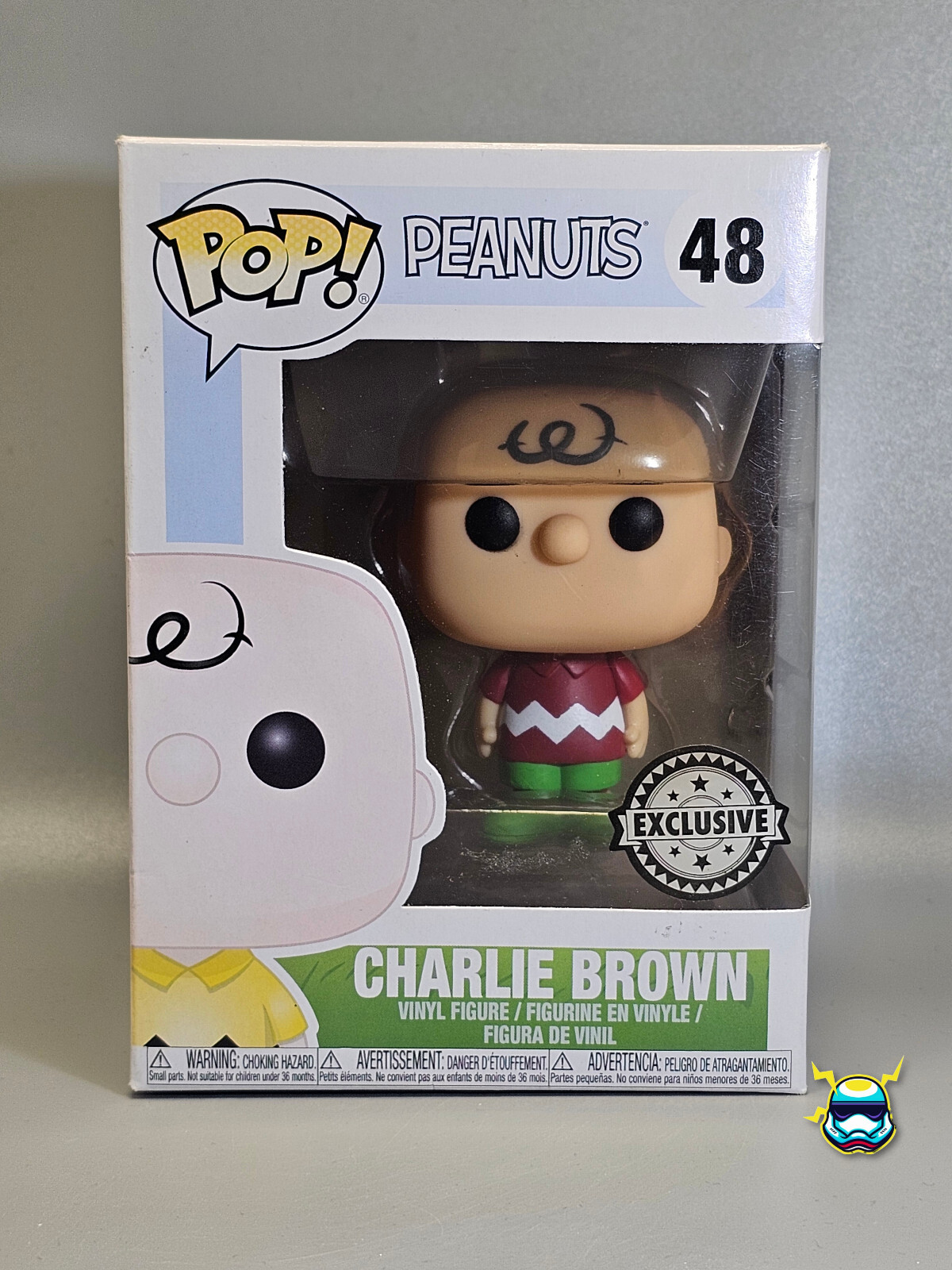 Figura Vinilo Funko Pop Charlie Brown #48 Peanuts Exclusivo Protector Animación