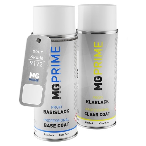 MG PRIME Peinture Voiture Bombes Aérosols Pour Seat W5Q / 0F Azul Lava Metallic/Bleu Lave Peinture De Base Vernis Clair Aérosol 400ml