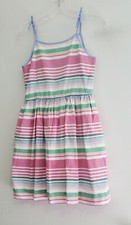 Polo Ralph Lauren Little Girls Striped Cotton Oxford Dress Pink Multi Sz 5 - NWT