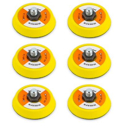 TGR 2'' Hook and Loop Sanding Polishing Backup Pad with 5/16''-24 Threads (6 Pack)