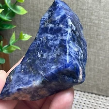 Raw Sodalite Blue Stone Rocks Chunks Crystal  Mineral Specimens 102g AP75
