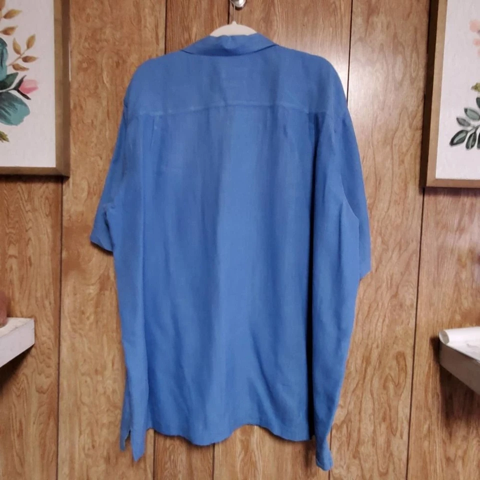 Talbots Men | Silk Blend Button Down Shirt | Size XL - Image 4 of 4