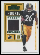 2020 Panini Contenders #RSV-AMF Anthony McFarland Jr. Rookie Ticket Swatches