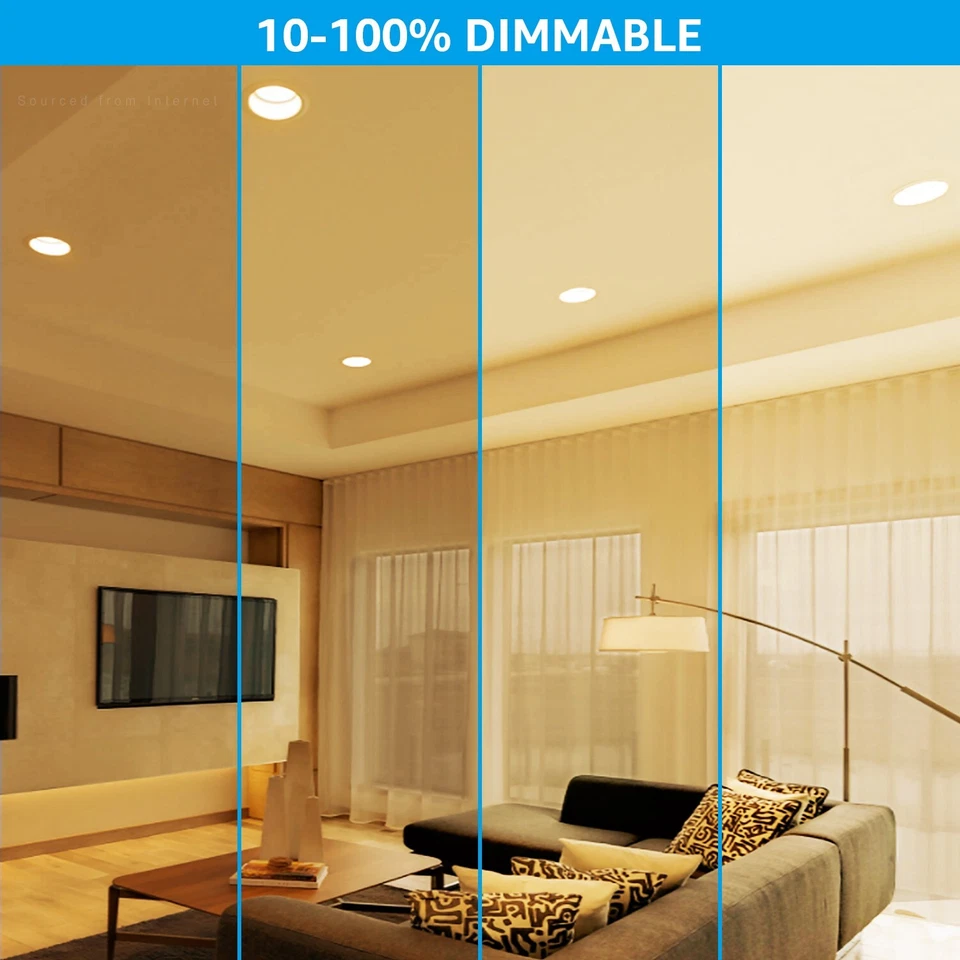 4 Pack BR40 LED Bulb, 17W=100W, Dimmable, 3000K Warm White, 1400lm Flood Light - Image 2 of 4