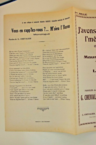 Partition de musique chanson parole J'avons pas l'mêm' pens'ment Sandré Larydel - Picture 2 of 2