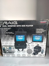 Craig CMD420 Portable DVDCDMP3CD-RCD-RW Player 2 Dual 8" Screen No Remote