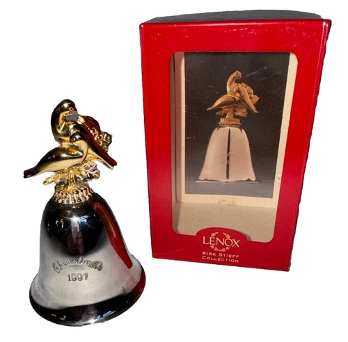 Kirk Stieff Annual 12 Days Of Christmas Two Turtle Doves Christmas Bell 1997 - Picture 5 of 7