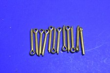 12 x Unused Old stock 1/8" x 1.1/4" Brass Slit Pin/Cotter Pins