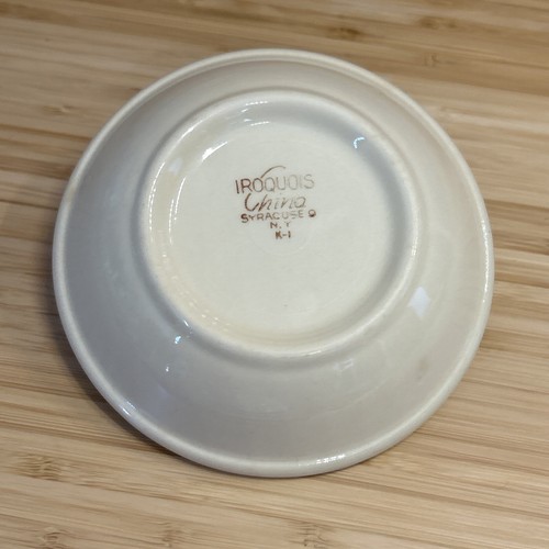 VTG Syracuse Iroquois China Dessert Bowls Set Of (3) Restaurant Ware - Picture 7 of 10