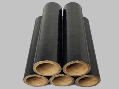 5pc Black Firework Heavy Wall Cardboard Tubes 1-1/4'' x 6'' x 3/16''