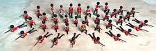 Britain's Vintage Leads -Coldstream Guards - 1:32 painted metal - 1950's