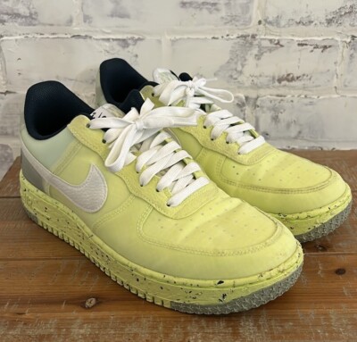 Nike Air Force 1 Crater Lt Lemon Twist White Shoes DH2521 700 Men's Size 9.5