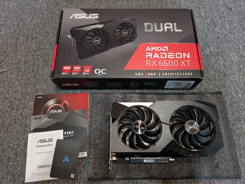 ASUS DUAL RX 6600 XT OC EDITION! 8GB GDDR6 GPU Overclocked AMD Radeon Graphics
