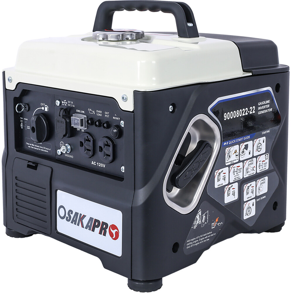1200W Ultra-Quiet Portable Inverter Generator, EPA Compliant, Eco-Mode