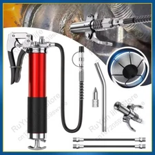 7000PSI Oil Grease Gun Kit Manual Pistol Grip High-pressure Pumping Coupler