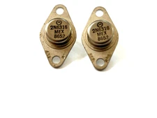 LOT OF 2 2N6316 NPN 80 V 7 A 90 W Through Hole TO-66 BY MOTOROLA