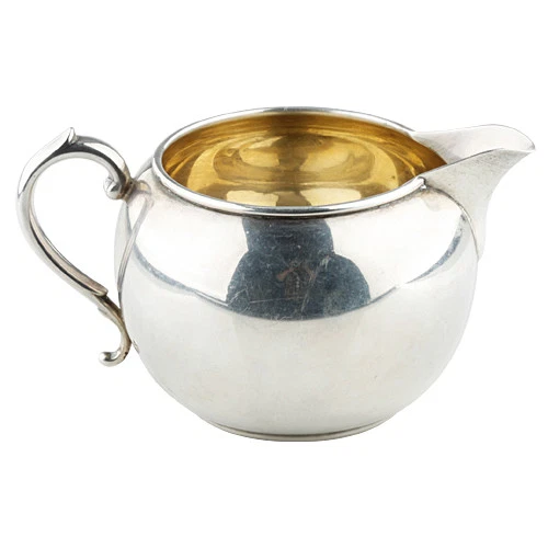 ANTIGUO MODELO MANCHESTER CREMA Y AZÚCAR PLATA ESTERLINA VINTAGE 897 Foto 2 de 4