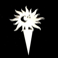 Sole, Luna & Stars Torta E Cupcake Topper Molti Colori Taglie Aereo O Incisione