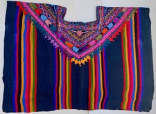 Guatemalan Huipil Embroidered Hand Woven - Sumpango - 21"x30"