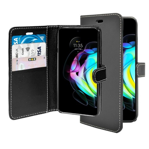 For Motorola edge 20 Lite Phone Case Wallet Flip PU Leather Card Holder Cover - Picture 20 of 22