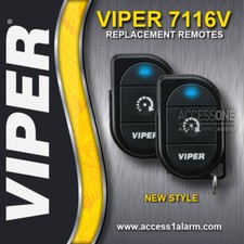 Pair 2 of Viper 7116V 1-Button Remote Start 1-Way Replacement Remote Controls