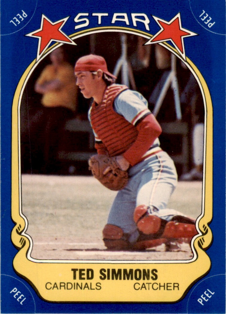 1981 Fleer Star Stickers #120 Ted Simmons St. Louis Cardinals
