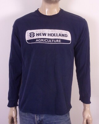 vintage 00s New Holland Agriculture T-Shirt LS Long Sleeve Farmer