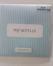 Close to My Heart "Celebration Solid" Acrylix 17 Pc Cling Stamp Scrapbook Craft