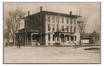 RPPC Harpending House Hotel DUNDEE NY Yates County New York Real Photo Postcard