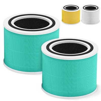 Filter Purifier 3-in-1 Activated Carbon Core 300-RF-TX 2 Pack Green Air Toxin