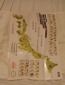 NES Nobunaga's Ambition Poster and Map Only, excellent condition RARE!