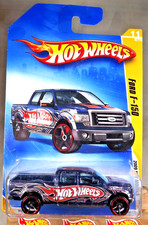 2009 Hot Wheels #11 New Models 11/42 FORD F-150 Dark Blue Variant w/Black OH5 Sp