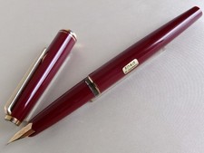 Montblanc Fountain Pen Burgundy GT 14K F Nib Cartridge Filling System