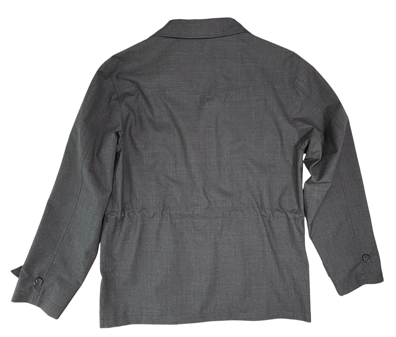 Officine Generale Men's Charcoal Jacket 4 Utility Pockets Tech Water Resist sz M - product detail image 7