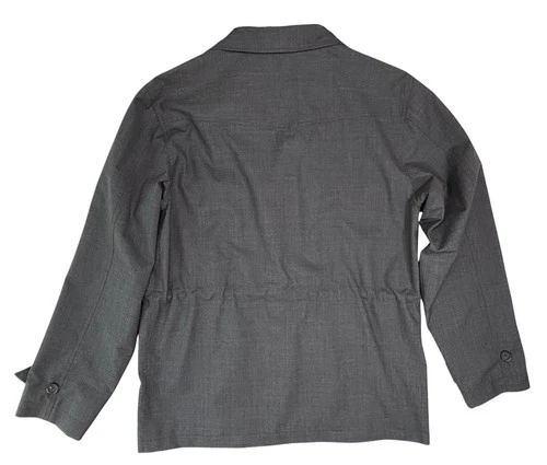 Officine Generale Men's Charcoal Jacket 4 Utility Pockets Tech Water Resist sz M image 7