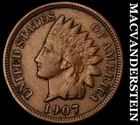 1907 Indian Head Cent- Very Fine Better Date No Reserve #i8122
