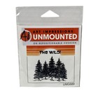 Art Impressions Unmounted Rubber Stamp The Wild Pine Trees Forest Nature Outdoor