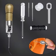 Upgraded Adaptable Economical Easy to Install Leather Sewing Awl Repair Kit Tool