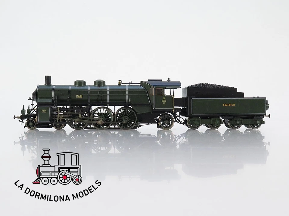 LR1790 H0 ~AC DIGITAL ROCO 69362 DAMPFLOKOMOTIVE S3/6 3601 der K.Bay.Sts.B. - OV - Imagen 3 de 4