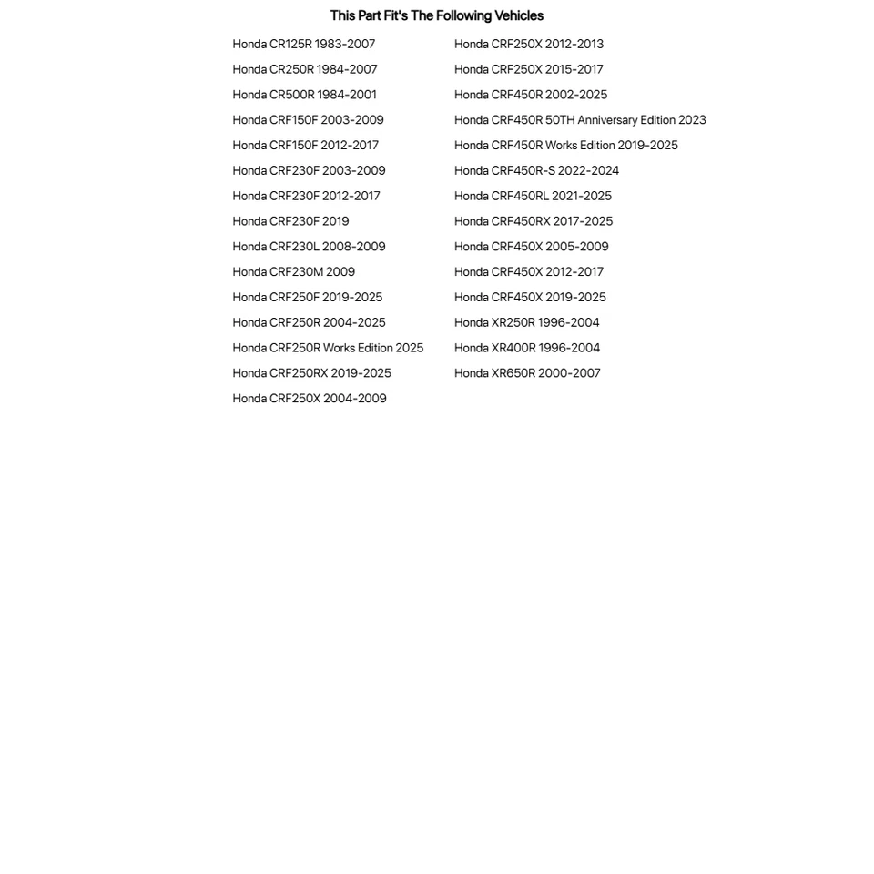 JT Racelite 铝制后链轮 50 牙黑色 适用于本田 CRF250R 2004-2023 — 第 4/4 张图片