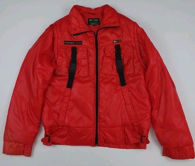 Vintage 70s 80s Style Auto BMW Jacket Removable Sleeves Racing Sport Rare Jwon 