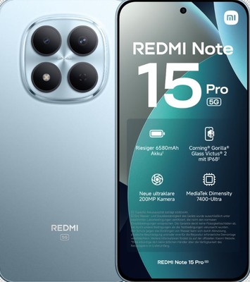 Xiaomi Redmi Note 15 Pro 5G 256GB glacier blue