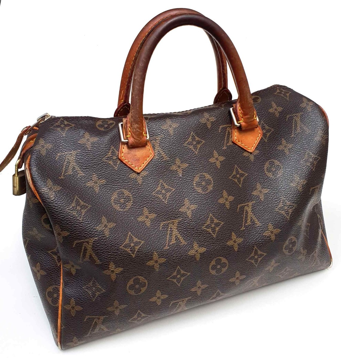 LOUIS VUITTON Vintage Handtasche Speedy 30 Monogram Leder Boston