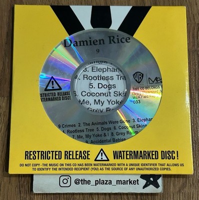 Damien Rice 9 CD Rare watermarked Promo version Sealed