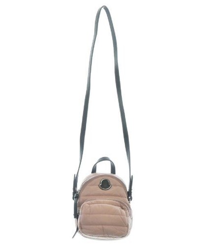 MONCLER Pink Mini Quilted Nylon Shoulder Bag Women's 13x16x7cm Crossbody Auth